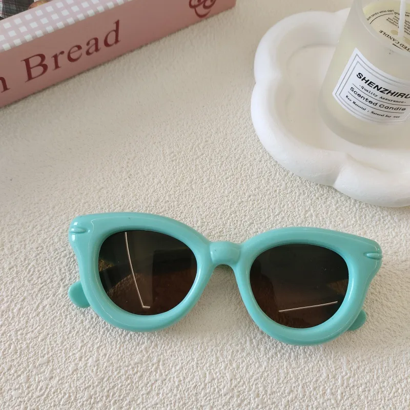 Sweet Simple Style Solid Color Resin Special-Shaped Mirror Full Frame Glasses display picture 8