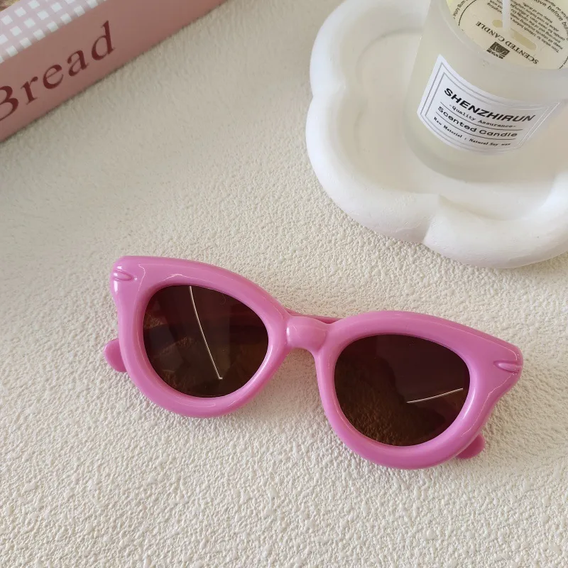 Sweet Simple Style Solid Color Resin Special-Shaped Mirror Full Frame Glasses display picture 9