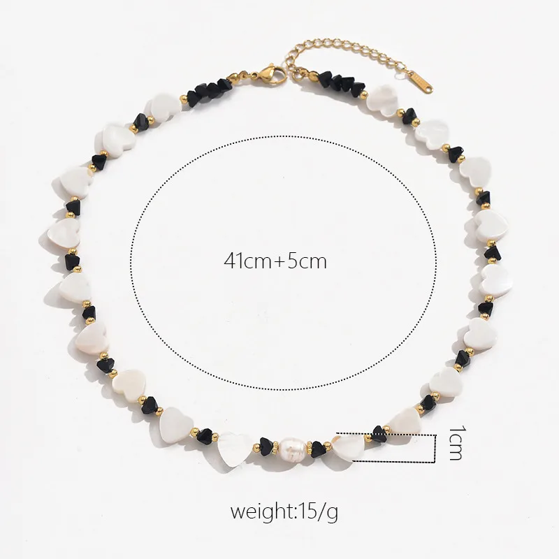 Vacation Classic Style Heart Shape Shell Women's Necklace display picture 2