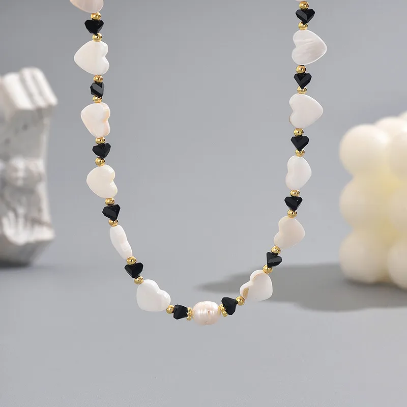 Vacation Classic Style Heart Shape Shell Women's Necklace display picture 5