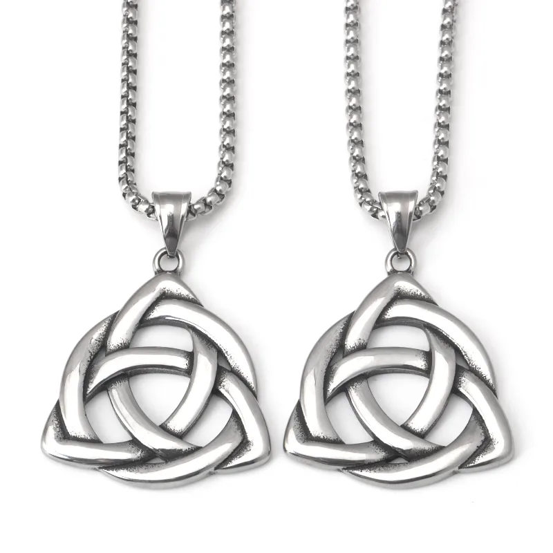 Hip-Hop Celtic Knot Titanium Steel Men's Pendant Necklace display picture 6