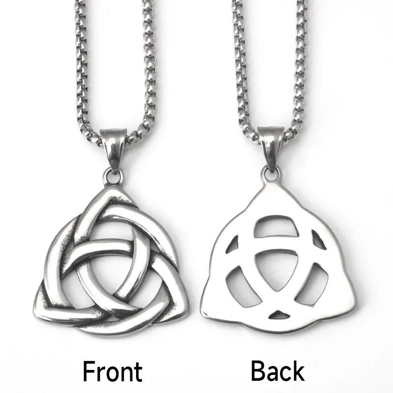 Hip-Hop Celtic Knot Titanium Steel Men's Pendant Necklace display picture 4