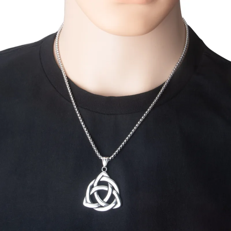 Hip-Hop Celtic Knot Titanium Steel Men's Pendant Necklace display picture 1