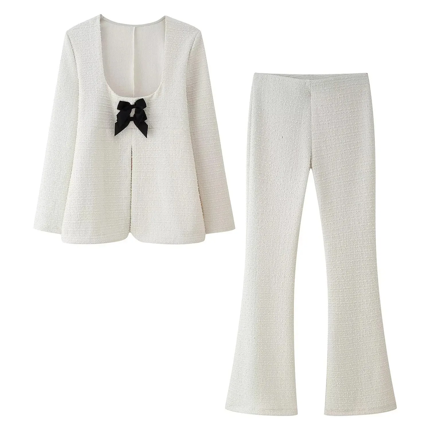 Holiday Banquet Travel Women's Casual Elegant Streetwear Bow Knot Polyester Pant Co-ord Set Shorts Sets display picture 1