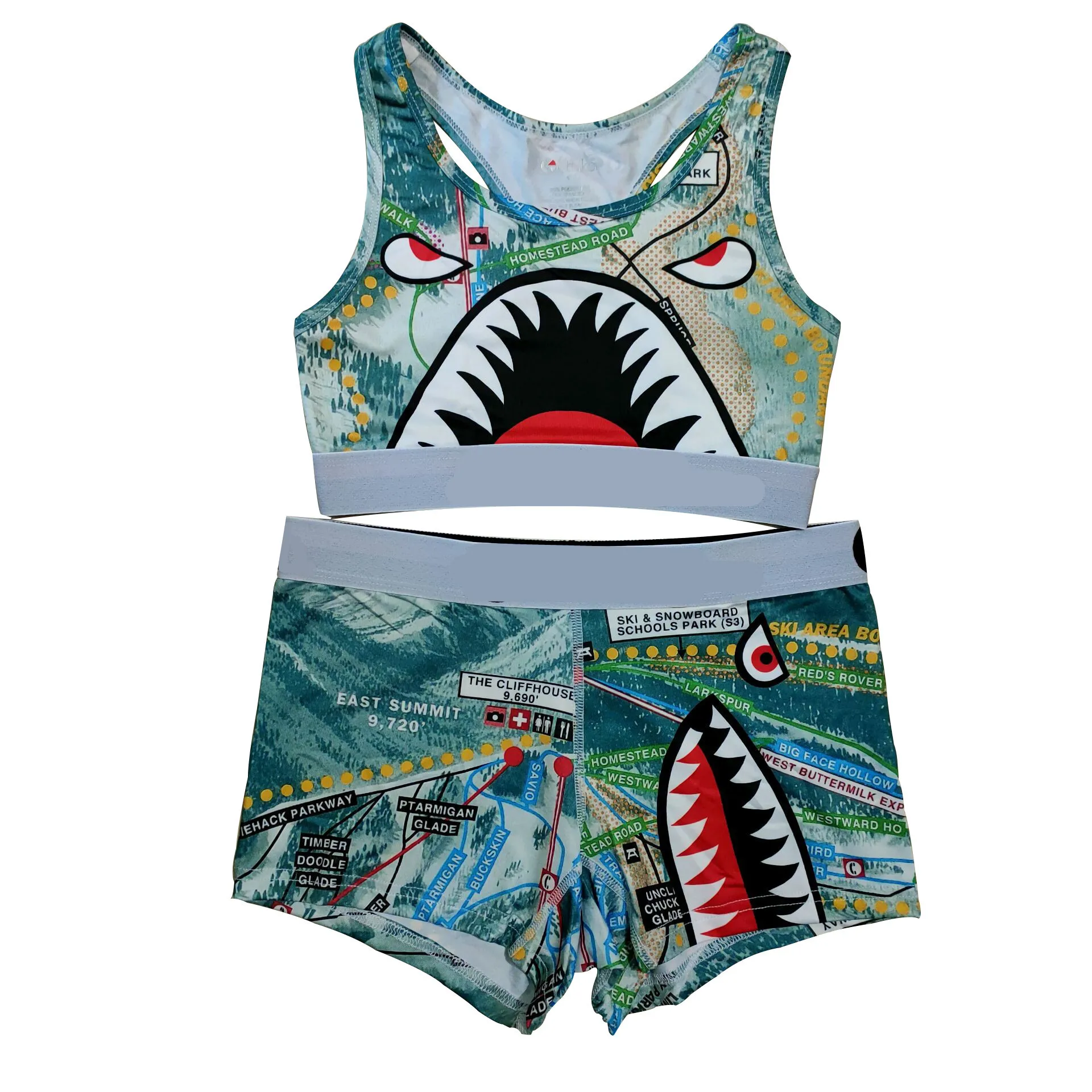 Holiday Women's Streetwear Camouflage Spandex Polyester Shorts Co-ord Set Shorts Sets display picture 5