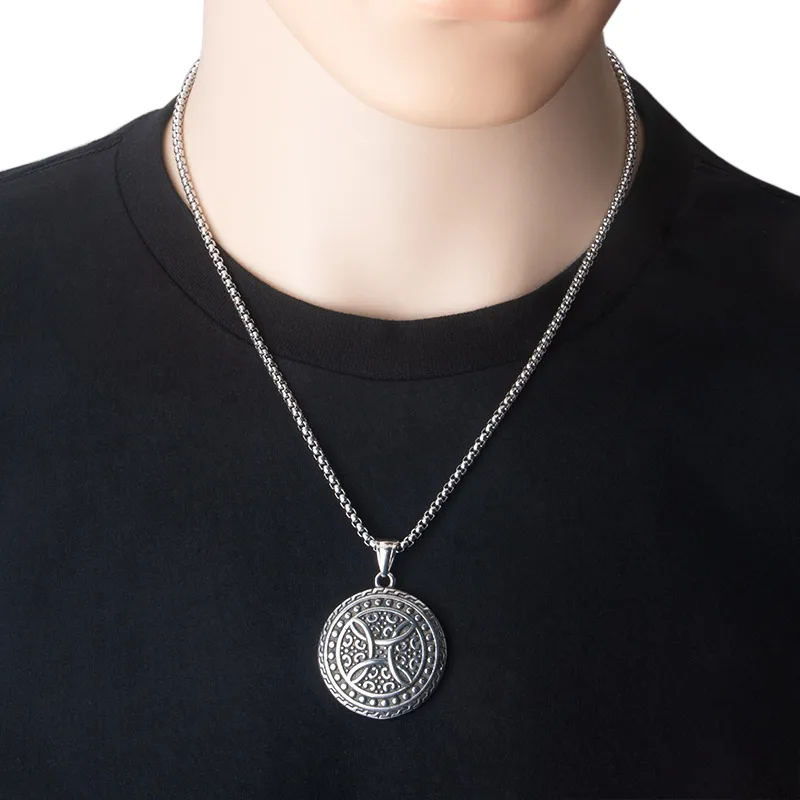 Hip-Hop Rock Punk Geometric Titanium Steel Unisex Pendant Necklace display picture 1