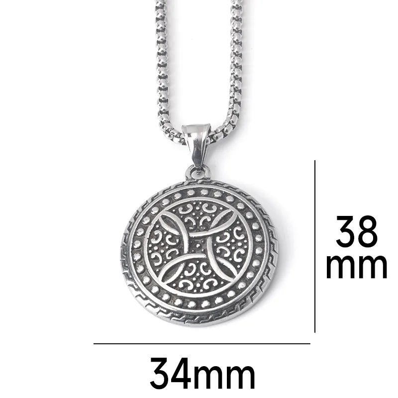 Hip-Hop Rock Punk Geometric Titanium Steel Unisex Pendant Necklace display picture 3