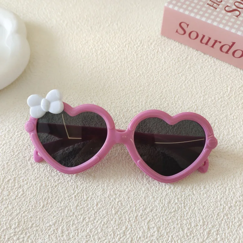 Sweet Simple Style Heart Shape Resin Special-Shaped Mirror Full Frame Glasses display picture 10