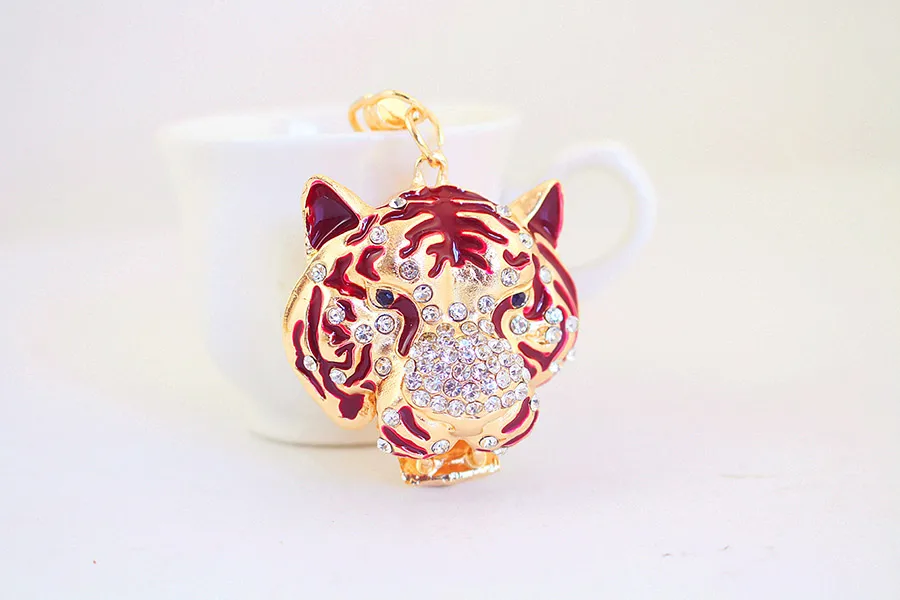 1 Piece Cute Animal Alloy Inlay Rhinestones Unisex Keychain display picture 3