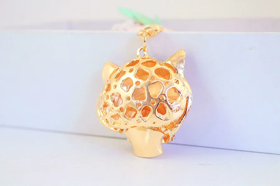 1 Piece Cute Animal Alloy Inlay Rhinestones Unisex Keychain display picture 5