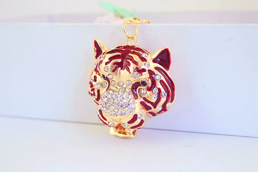 1 Piece Cute Animal Alloy Inlay Rhinestones Unisex Keychain display picture 4