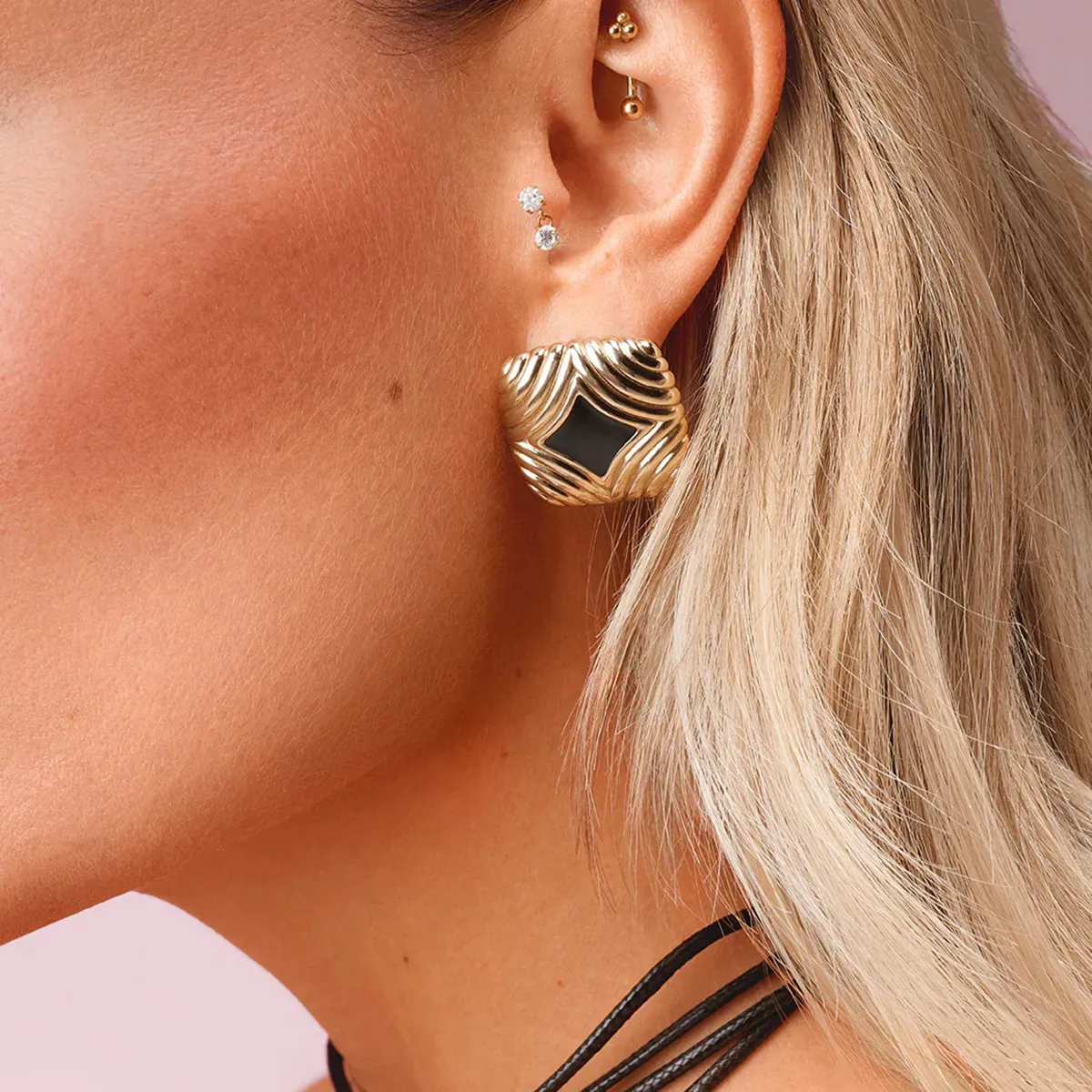Basic Classic Style Commute Geometric 316 Stainless Steel  Women's Bracelets Earrings Necklace display picture 1