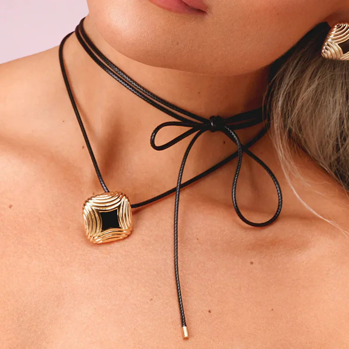 Basic Classic Style Commute Geometric 316 Stainless Steel  Women's Bracelets Earrings Necklace display picture 3