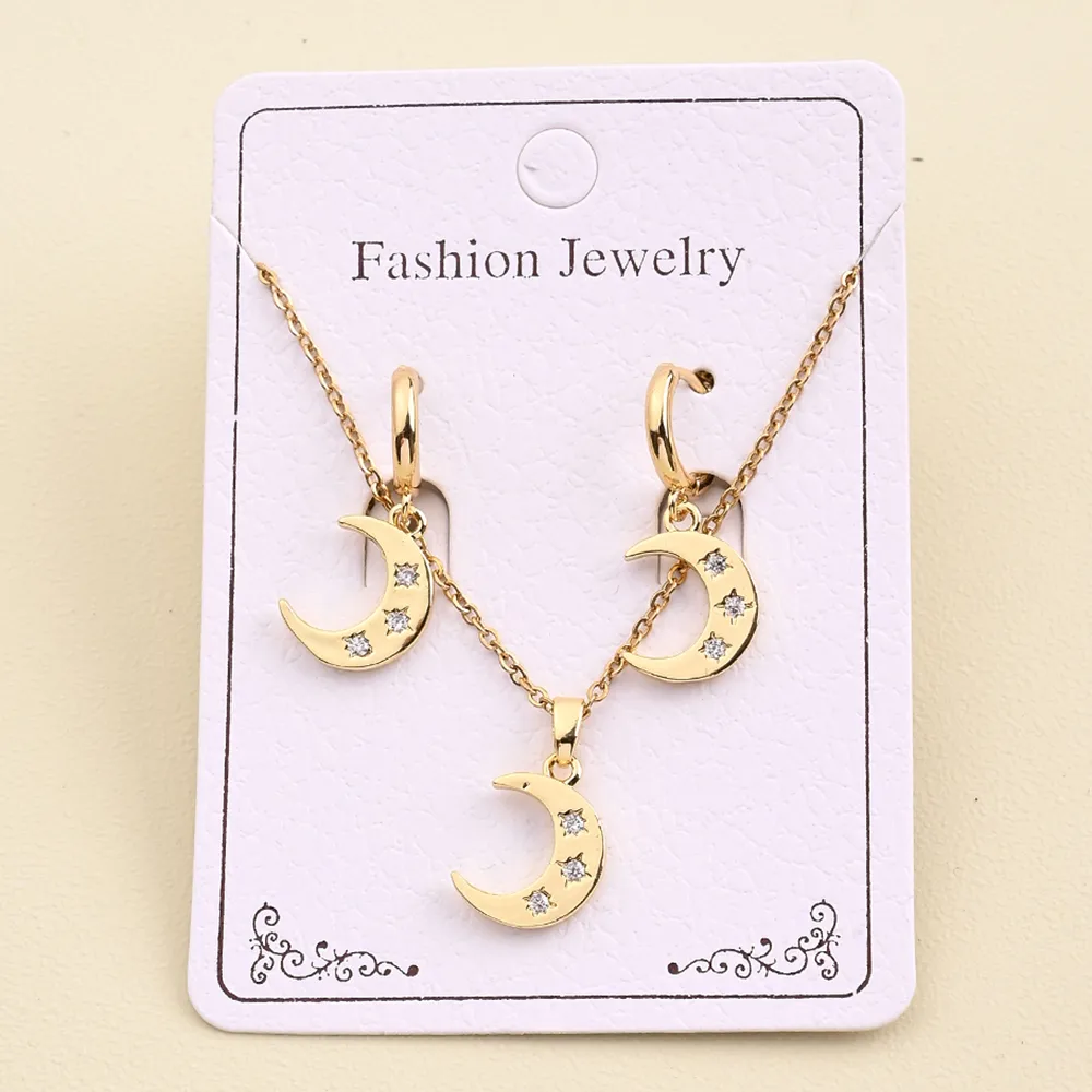 Casual Sweet Simple Style Oval Bear Grain Copper Polishing Inlay Zircon 18K Gold Plated Women's Jewelry Set display picture 2
