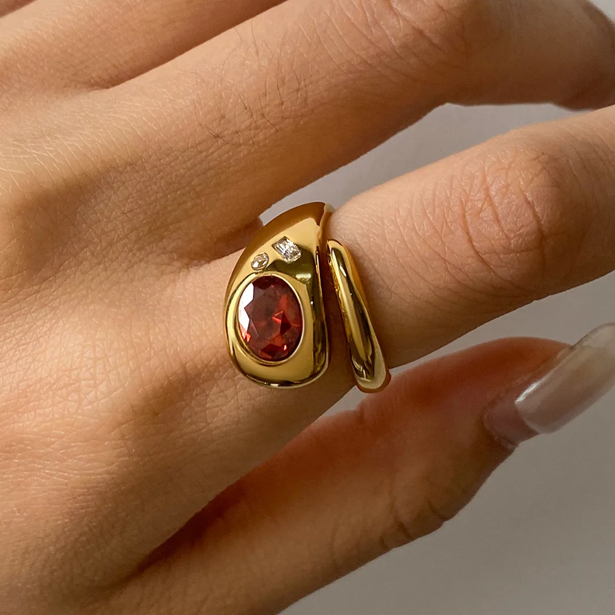 Basic Classic Style Commute Snake 316 Stainless Steel  Women's Rings display picture 10