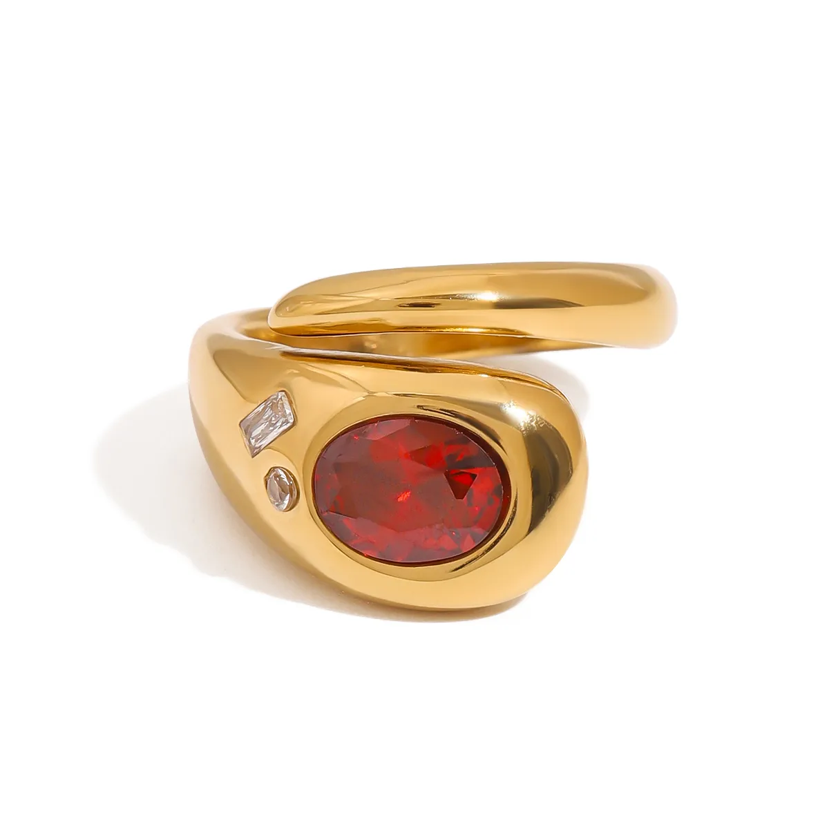 Basic Classic Style Commute Snake 316 Stainless Steel  Women's Rings display picture 25