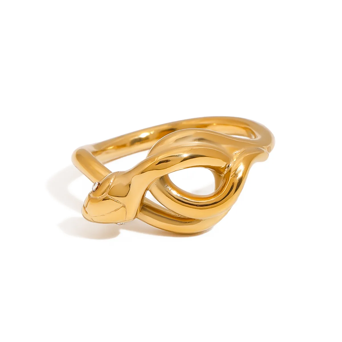 Basic Classic Style Commute Snake 316 Stainless Steel  Women's Rings display picture 26