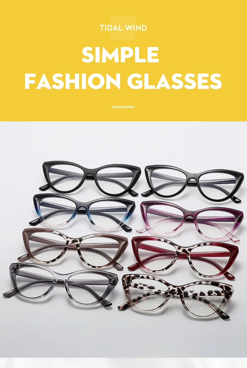 Casual Leopard Ac Cat Eye Full Frame Glasses display picture 2