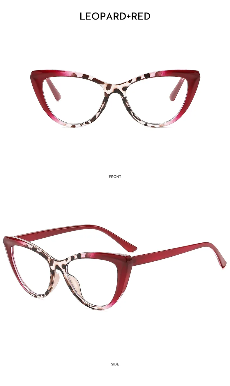Casual Leopard Ac Cat Eye Full Frame Glasses display picture 16