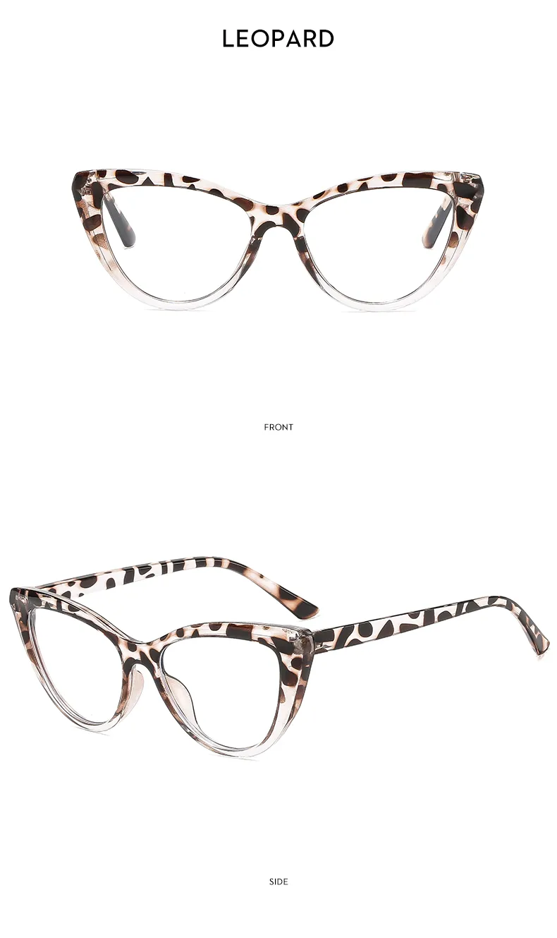 Casual Leopard Ac Cat Eye Full Frame Glasses display picture 14