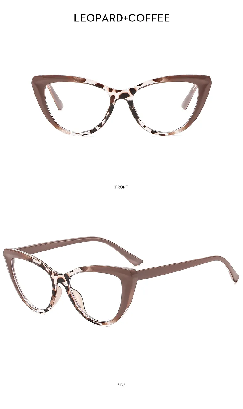 Casual Leopard Ac Cat Eye Full Frame Glasses display picture 15