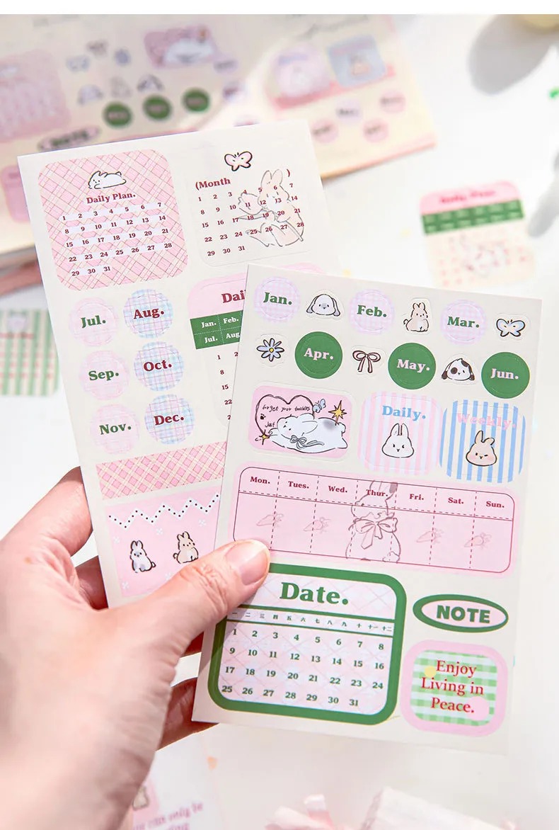 1 Set Animal Letter School Graduation Coated Paper Adhesive Sticker Cute Stickers display picture 5