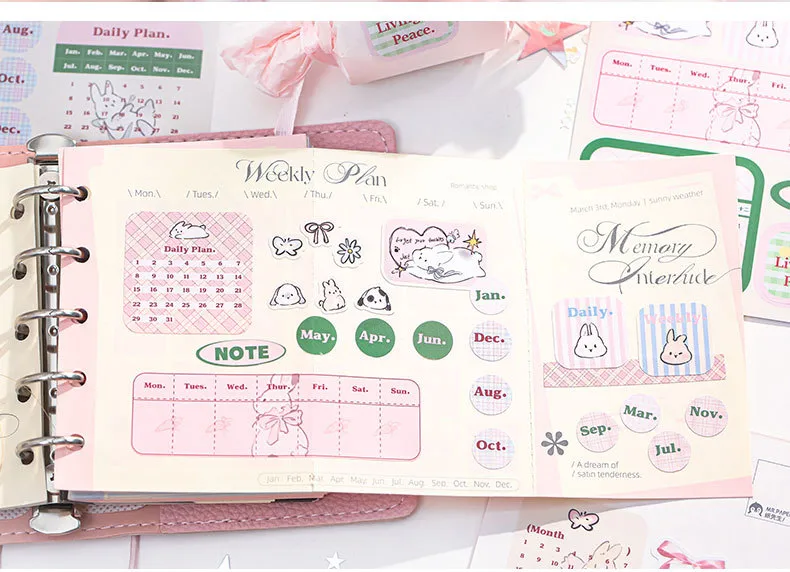 1 Set Animal Letter School Graduation Coated Paper Adhesive Sticker Cute Stickers display picture 6