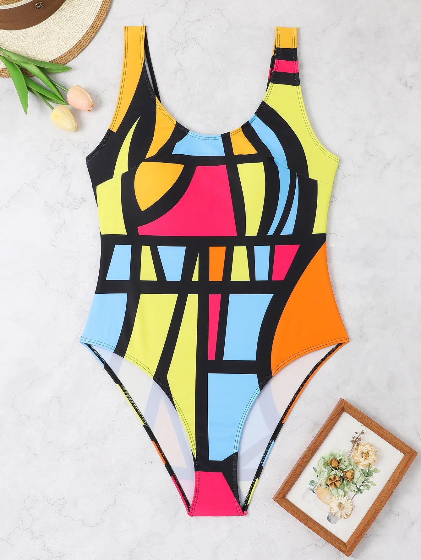 Women's Elegant Lady Sexy Printing 1 Piece One Piece Swimwear display picture 9