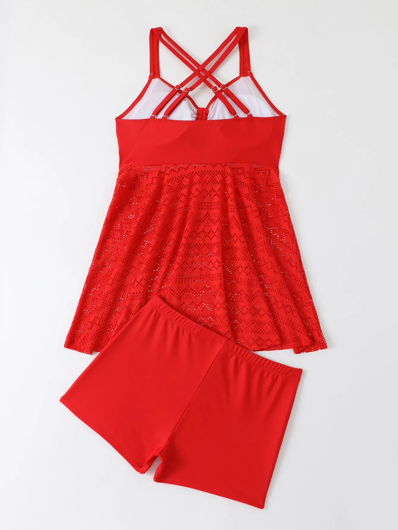Women's Bohemian Solid Color 2 Pieces Set One Piece Swimwear display picture 18