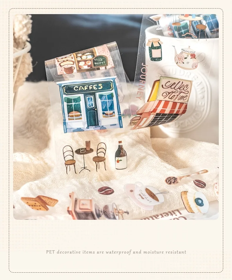 1 Piece Cartoon Learning Collage PET Cartoon Style Cute Adhesive Tape display picture 4