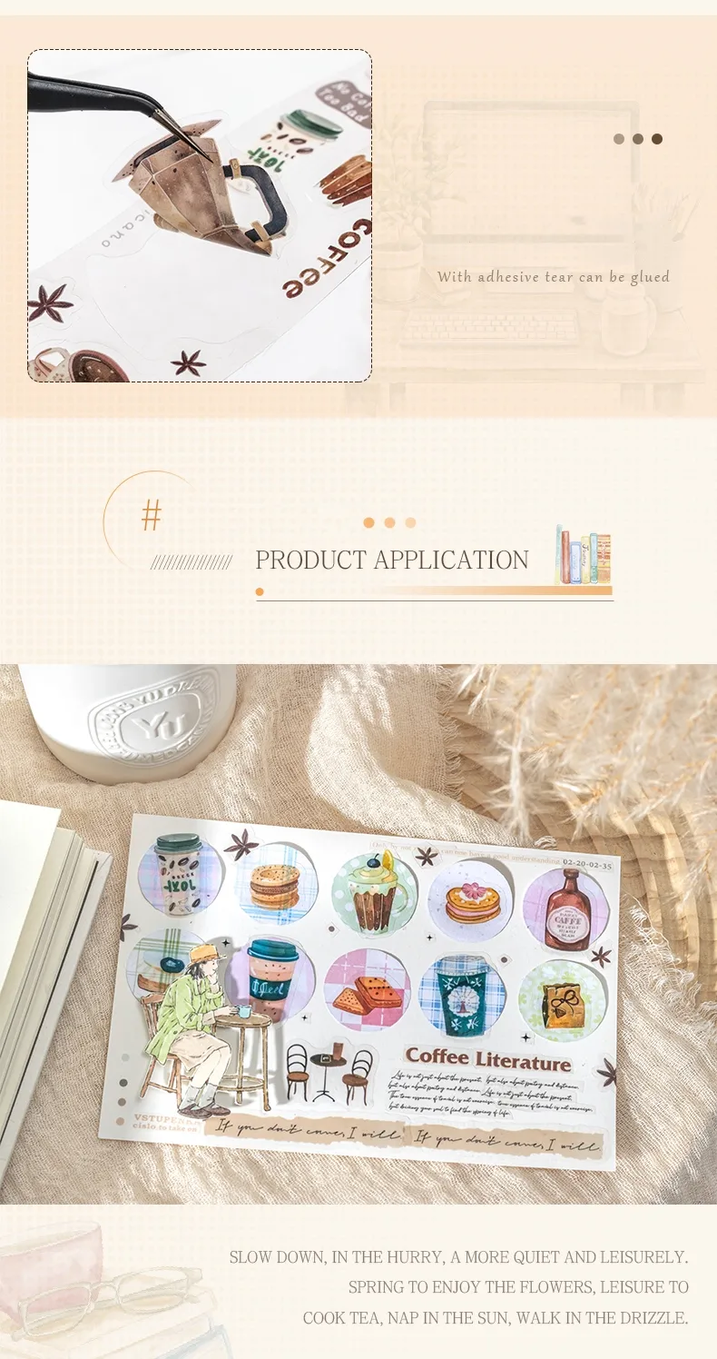 1 Piece Cartoon Learning Collage PET Cartoon Style Cute Adhesive Tape display picture 7