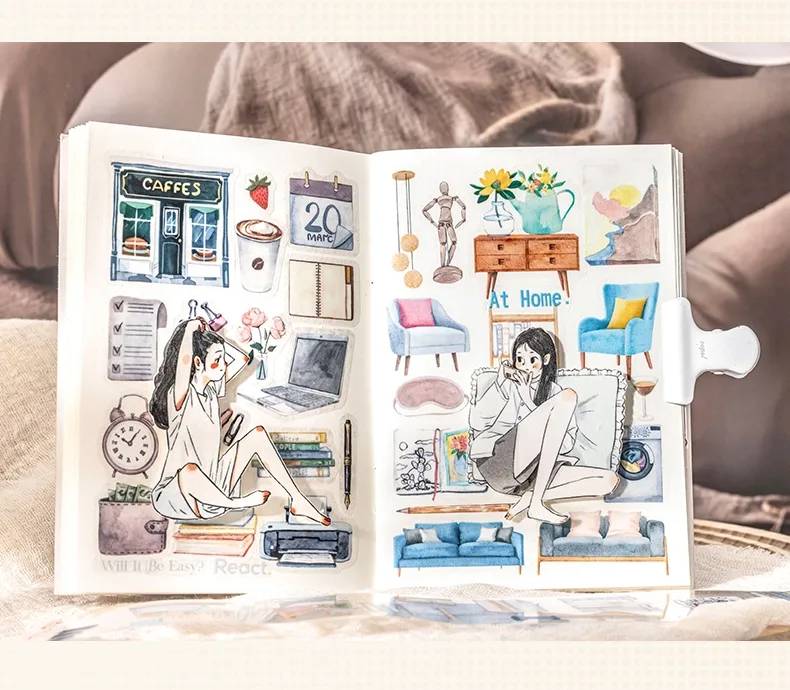 1 Piece Cartoon Learning Collage PET Cartoon Style Cute Adhesive Tape display picture 9