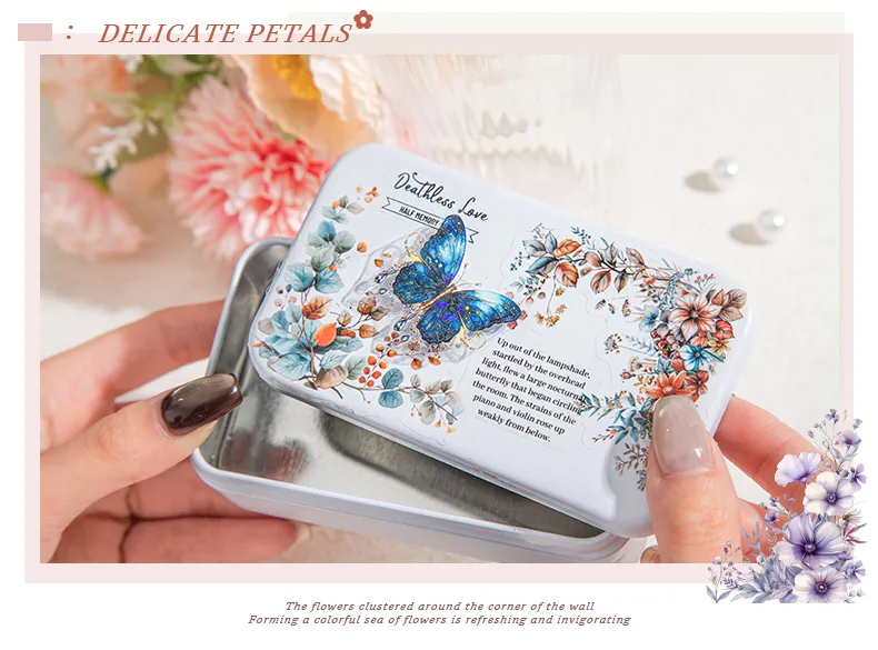 Flower Learning Craft Class PET Cartoon Style Vintage Style Stickers display picture 9