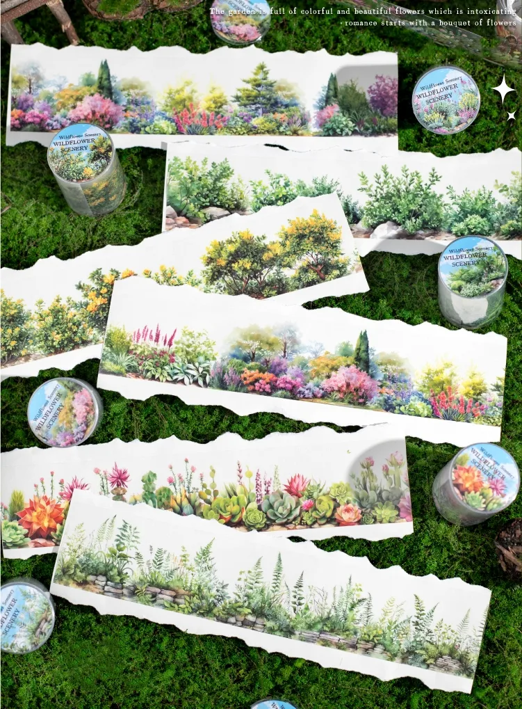 Plant Learning PET Retro Adhesive Tape display picture 1