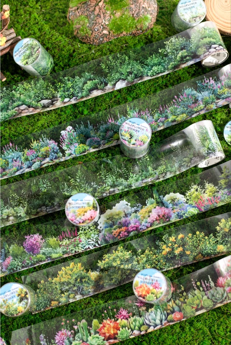 Plant Learning PET Retro Adhesive Tape display picture 3