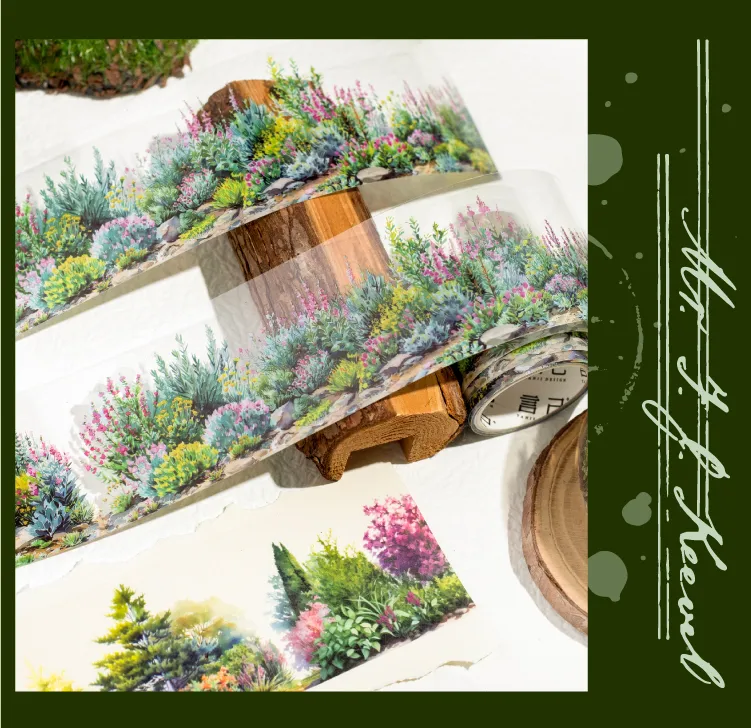 Plant Learning PET Retro Adhesive Tape display picture 9