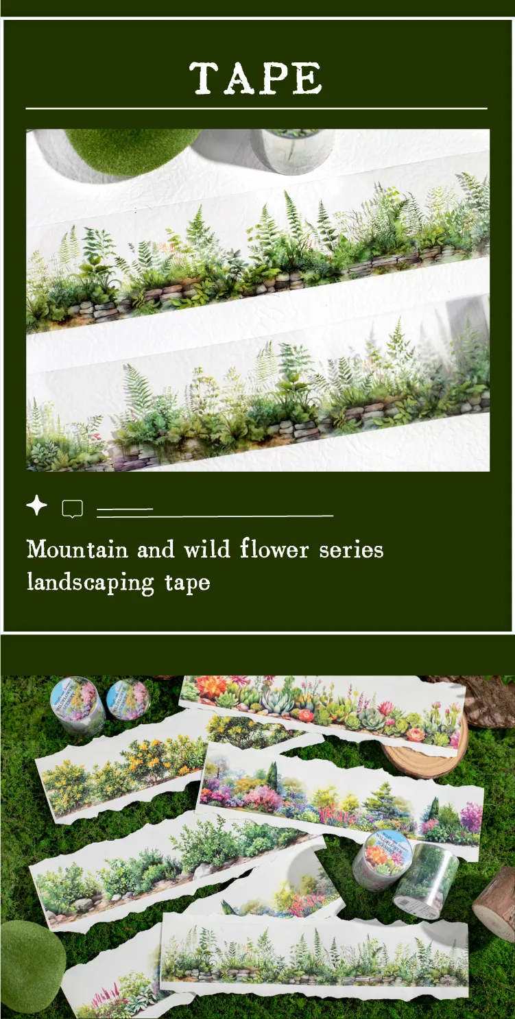 Plant Learning PET Retro Adhesive Tape display picture 10