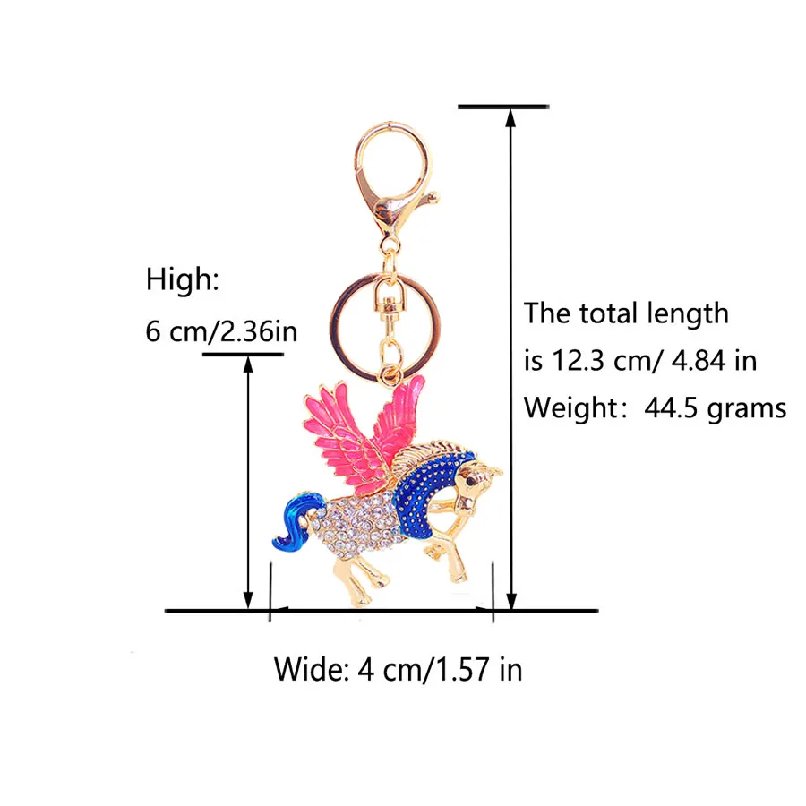 1 Piece Simple Style  Alloy Inlay Rhinestones Unisex Keychain display picture 1