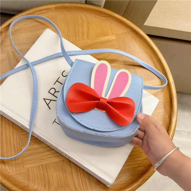Girl'S Pu Leather Animal Bow Knot Cute Square Magnetic Buckle Crossbody Bag display picture 10
