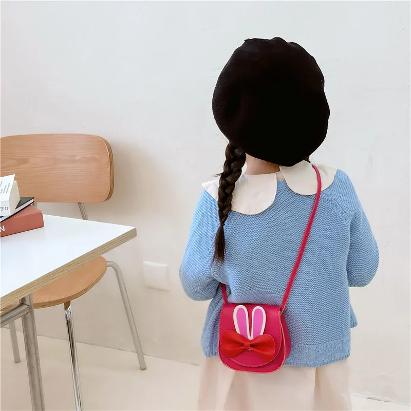 Girl'S Pu Leather Animal Bow Knot Cute Square Magnetic Buckle Crossbody Bag display picture 40
