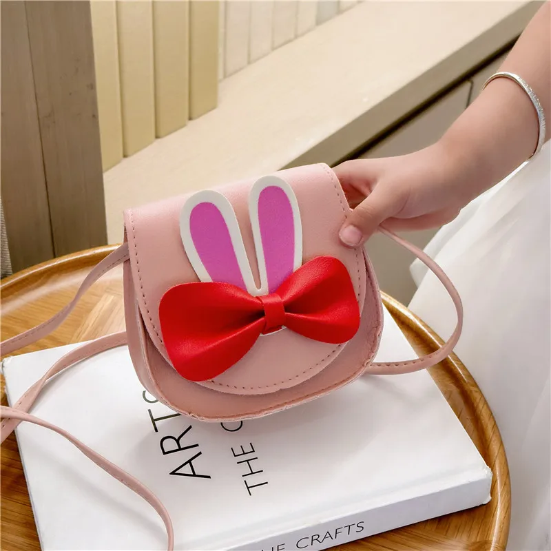 Girl'S Pu Leather Animal Bow Knot Cute Square Magnetic Buckle Crossbody Bag display picture 38
