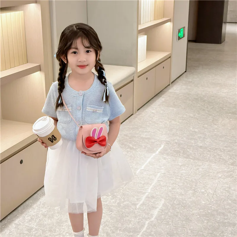 Girl'S Pu Leather Animal Bow Knot Cute Square Magnetic Buckle Crossbody Bag display picture 46