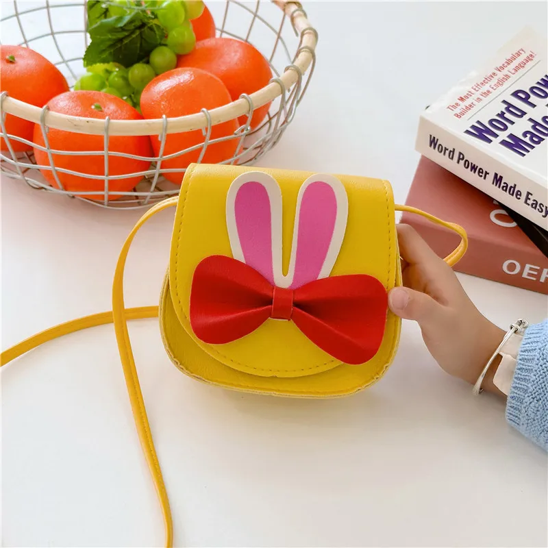 Girl'S Pu Leather Animal Bow Knot Cute Square Magnetic Buckle Crossbody Bag display picture 31