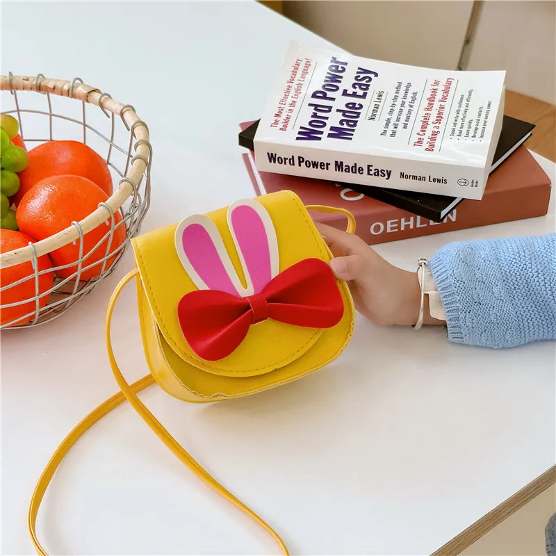 Girl'S Pu Leather Animal Bow Knot Cute Square Magnetic Buckle Crossbody Bag display picture 32