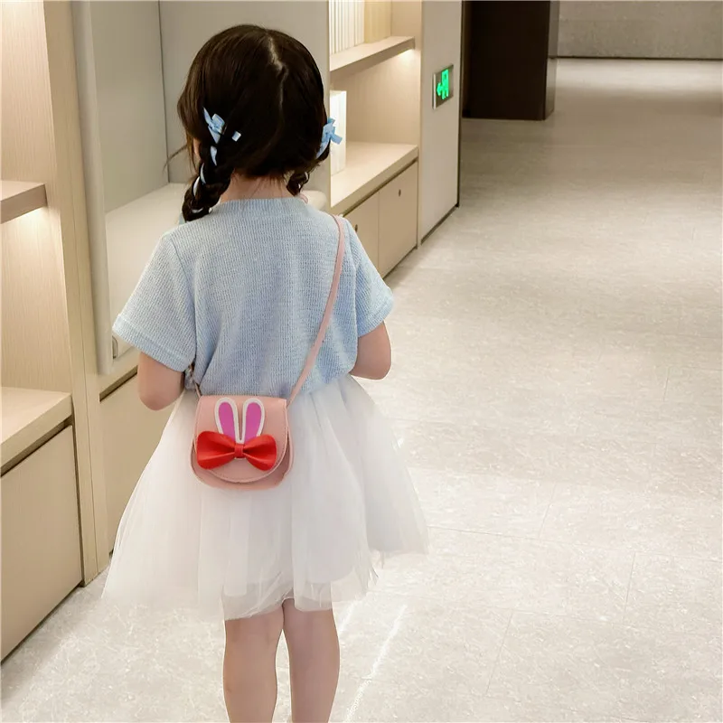 Girl'S Pu Leather Animal Bow Knot Cute Square Magnetic Buckle Crossbody Bag display picture 26