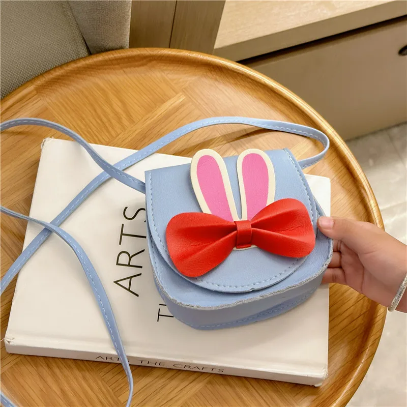 Girl'S Pu Leather Animal Bow Knot Cute Square Magnetic Buckle Crossbody Bag display picture 16