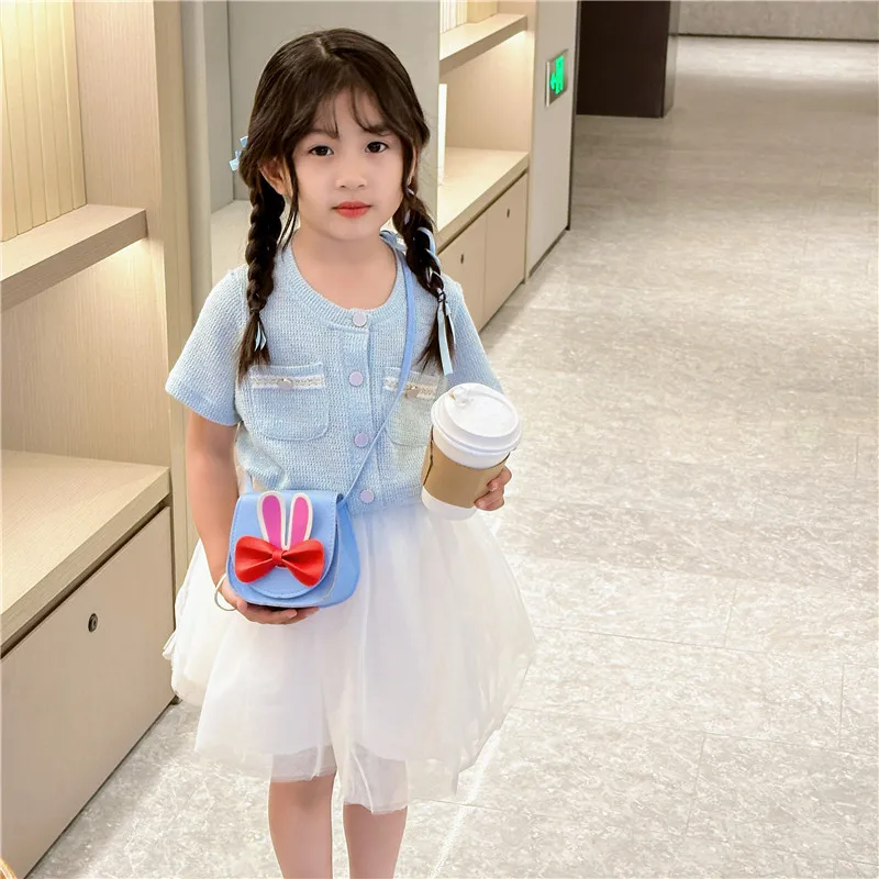 Girl'S Pu Leather Animal Bow Knot Cute Square Magnetic Buckle Crossbody Bag display picture 45