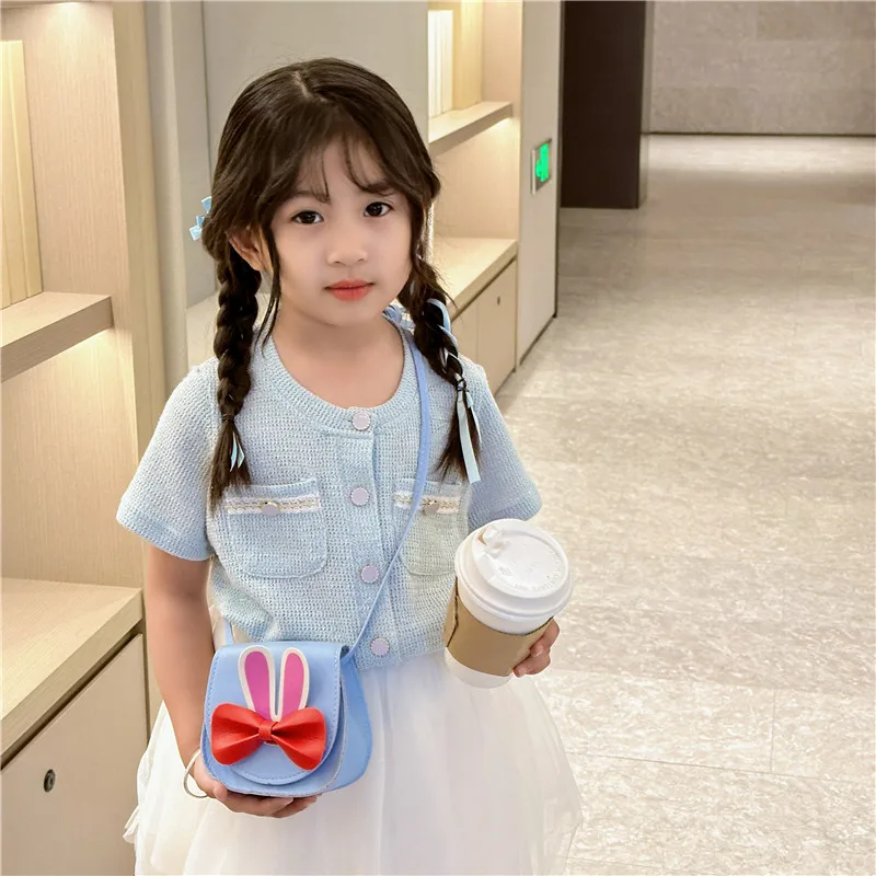 Girl'S Pu Leather Animal Bow Knot Cute Square Magnetic Buckle Crossbody Bag display picture 20