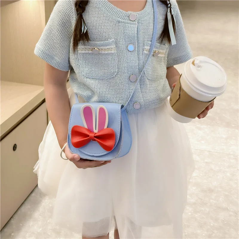 Girl'S Pu Leather Animal Bow Knot Cute Square Magnetic Buckle Crossbody Bag display picture 51