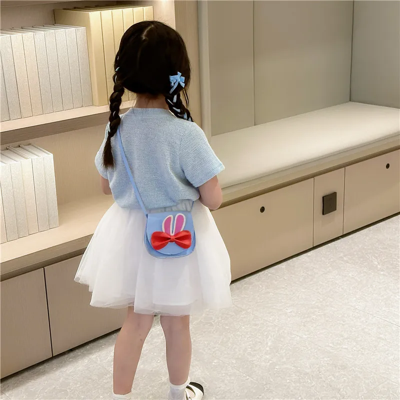 Girl'S Pu Leather Animal Bow Knot Cute Square Magnetic Buckle Crossbody Bag display picture 18